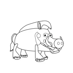 Fred The Jungle Bunch Free Coloring Page for Kids