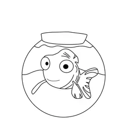 Junior In Fish Bowl The Jungle Bunch Free Coloring Page for Kids