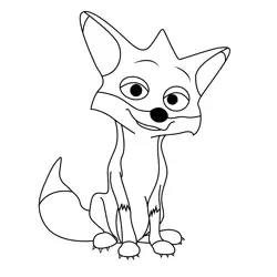 Fink 1 The Wild Robot Free Coloring Page for Kids