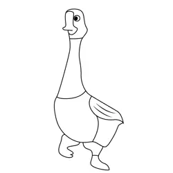 Longneck The Wild Robot Free Coloring Page for Kids