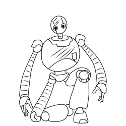 Roz 4 The Wild Robot Free Coloring Page for Kids