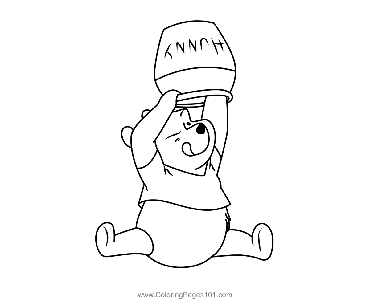 Winnie The Pooh Coloring Page For Kids Free Winnie The Pooh Printable Coloring Pages Online