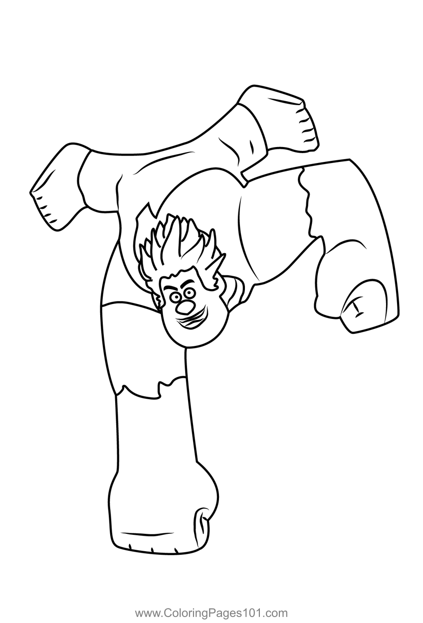 Wreck It Ralph By Disney Coloring Page for Kids - Free Wreck-It Ralph ...