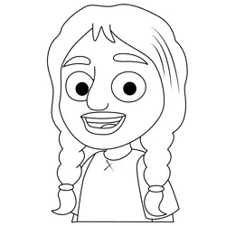 Rashida Alma's Way Free Coloring Page for Kids