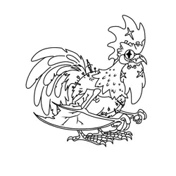 Chicka-lisk Amphibia Free Coloring Page for Kids