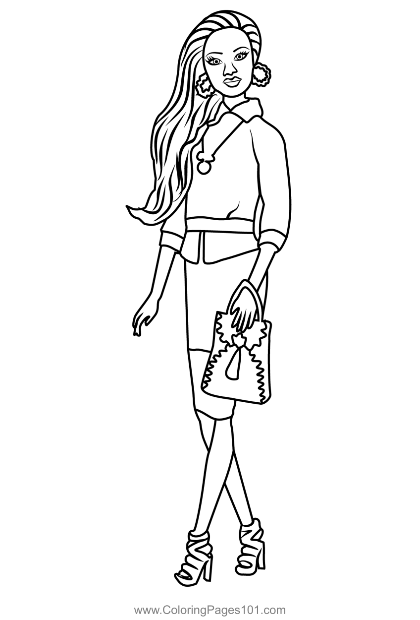 Grace From Barbie Life In The Dreamhouse Coloring Page for Kids - Free ...