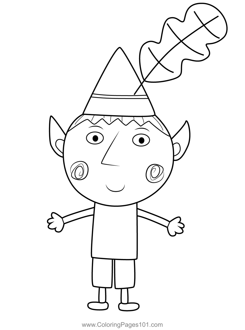 Ben Ben & Holly's Little Kingdom Coloring Page for Kids - Free Ben ...