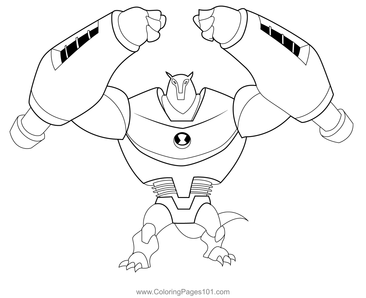 ben 10 omniverse bloxx coloring pages