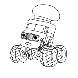 Clive Blaze and the Monster Machines Free Coloring Page for Kids