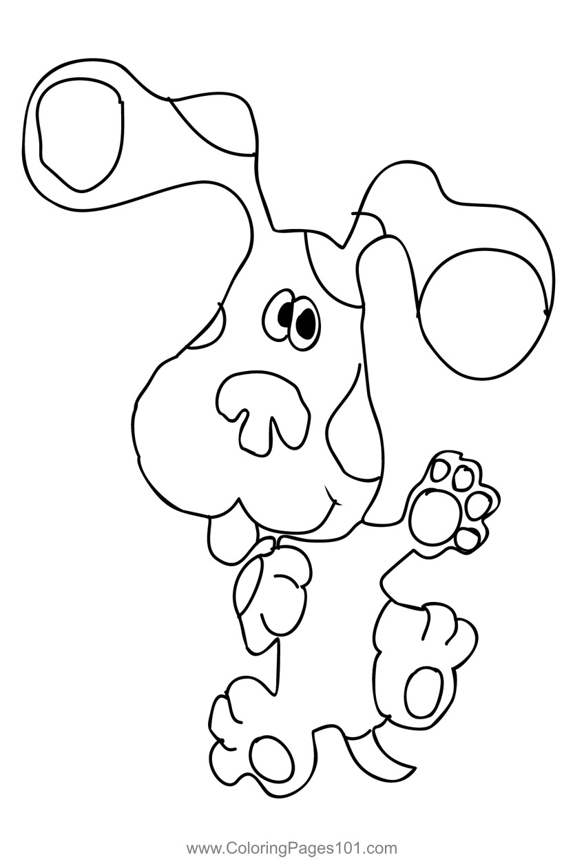 Blue Clues 3 Coloring Page for Kids - Free Blue's Clues Printable ...