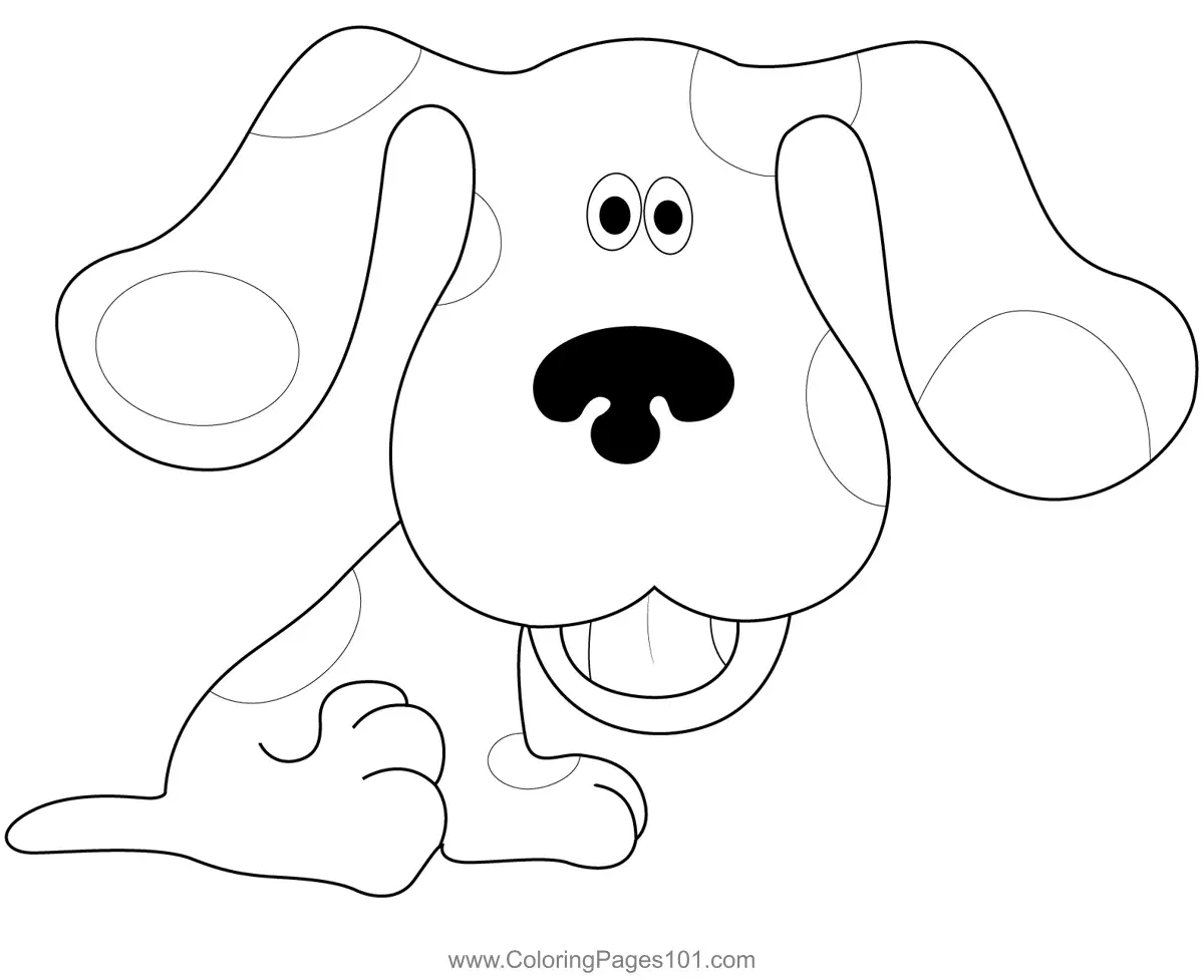 The Blues Clues Coloring Page For Kids Free Blues Clues Printable
