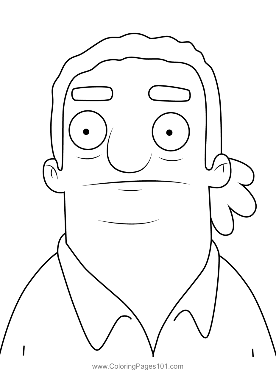 BeeferSutherland Bob's Burgers Coloring Page for Kids - Free Bob's ...