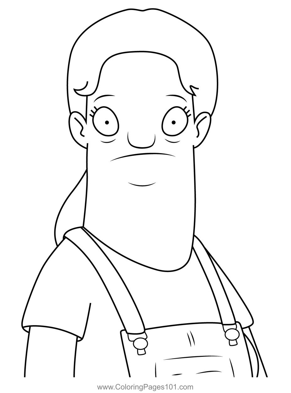 Dot Bob's Burgers Coloring Page for Kids - Free Bob's Burgers Printable ...