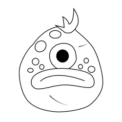 Fishlips Bubble Bath Bay Coloring Page