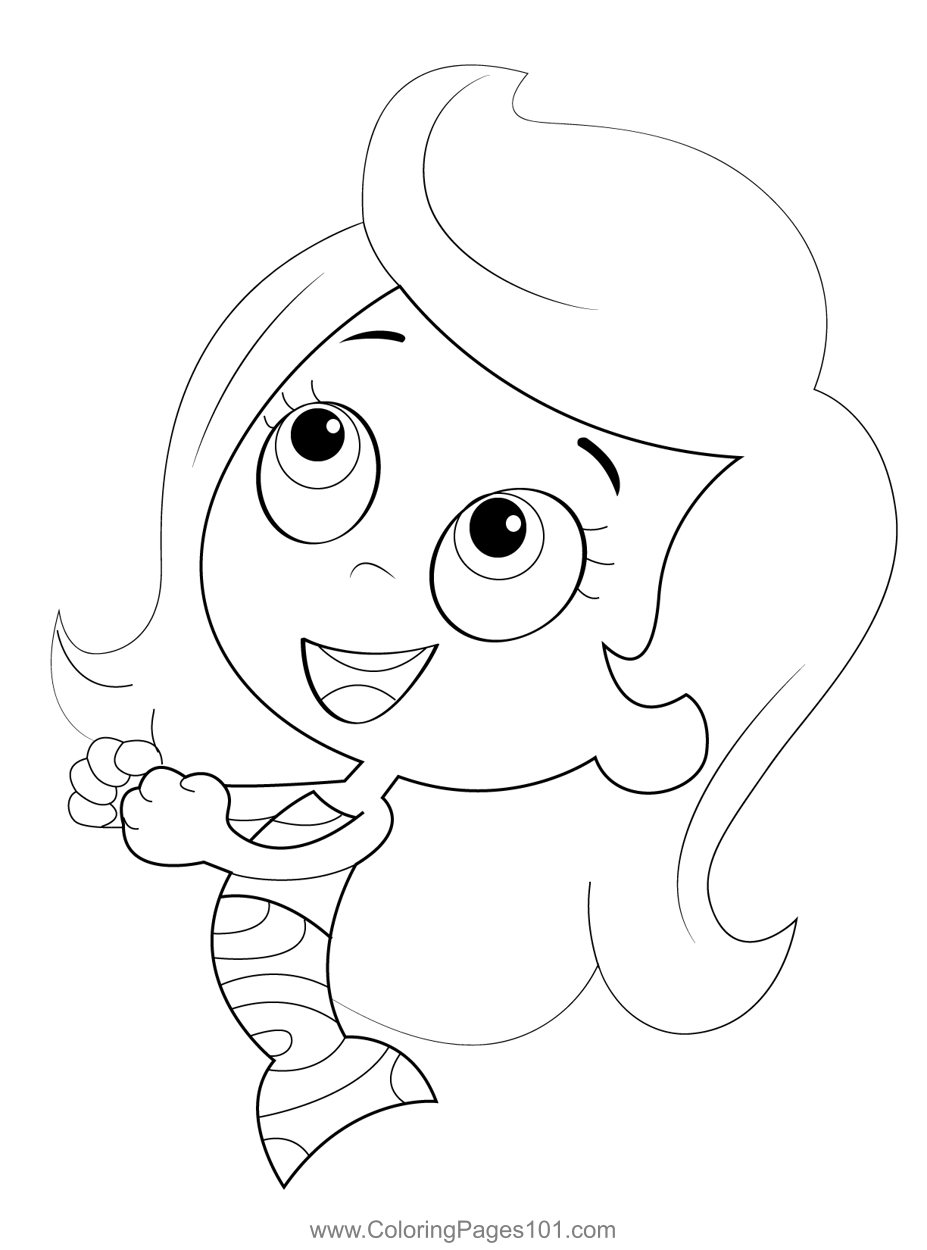 Bubble Guppies Molly Coloring Pages