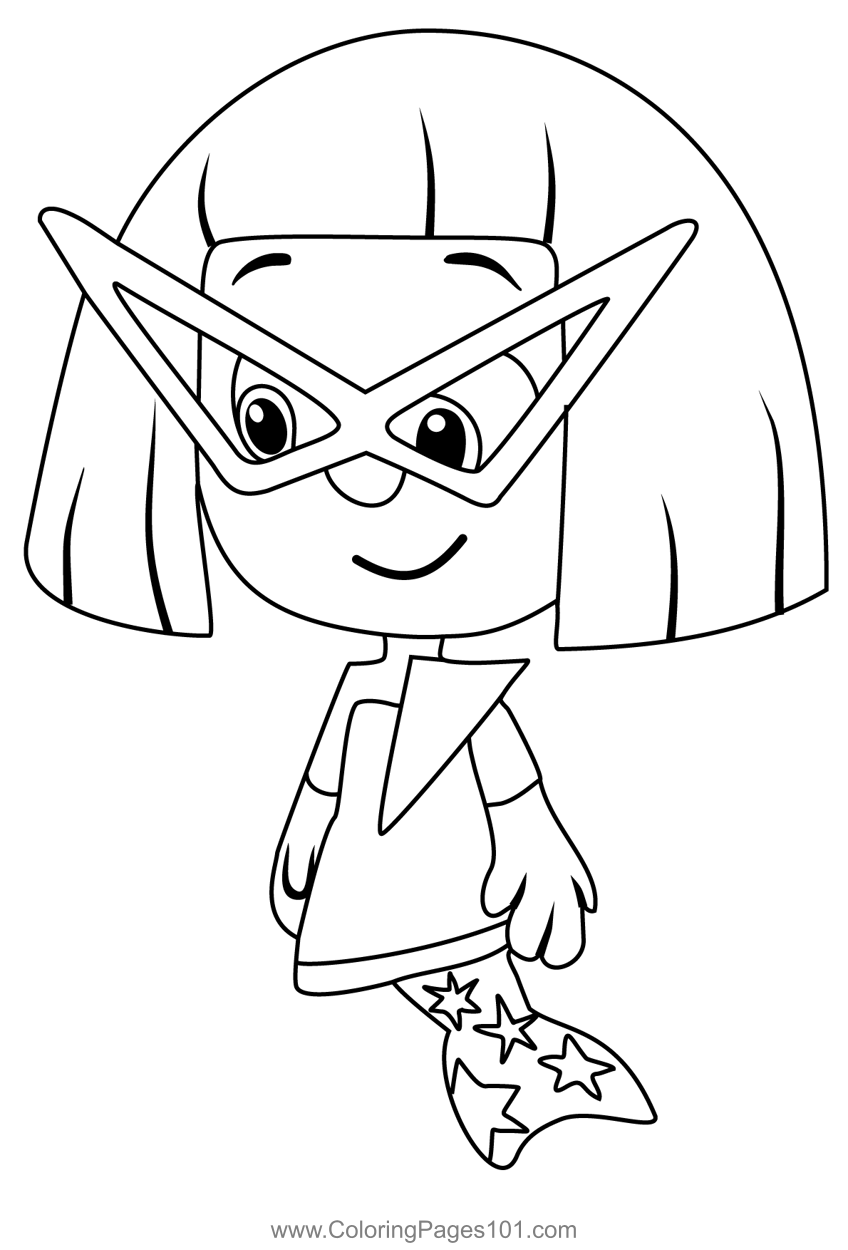 Stylee From Bubble Guppies Coloring Page for Kids - Free Bubble Guppies ...