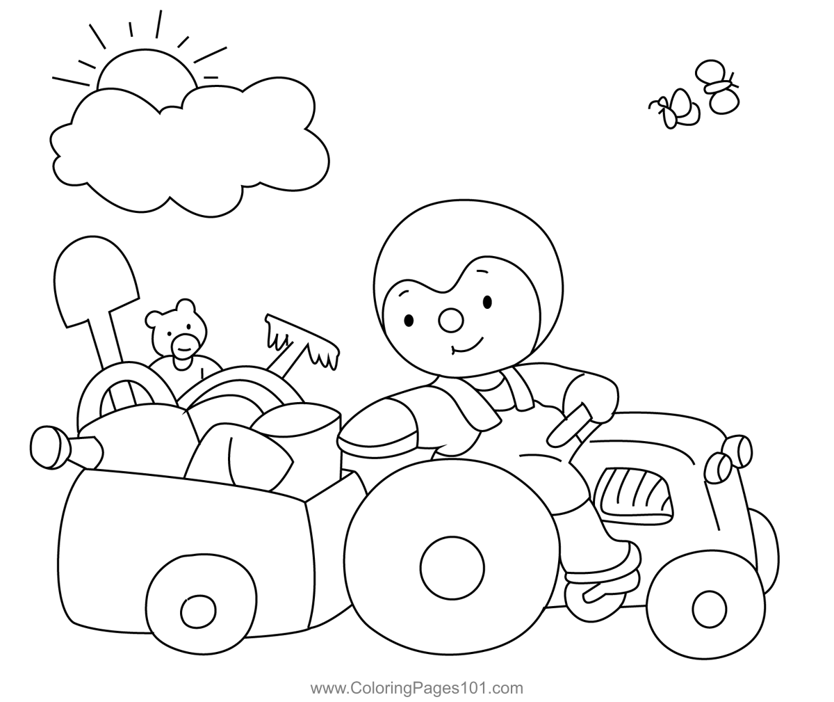Charley Enjoying Holiday Coloring Page for Kids - Free Charley and ...