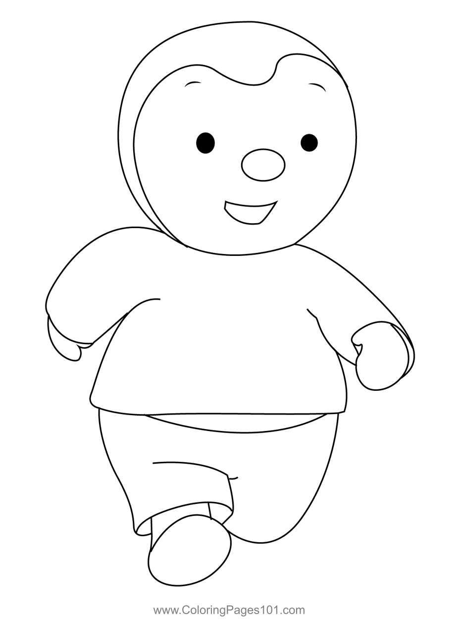 Charley On Walk Coloring Page for Kids - Free Charley and Mimmo ...