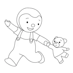 Charley Walking With Mimmo Coloring Page for Kids - Free Charley and ...