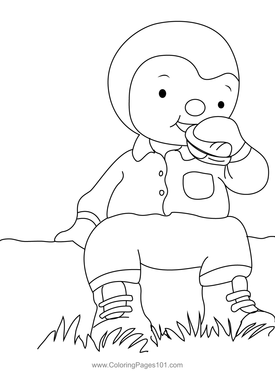 Eating Charley Coloring Page for Kids - Free Charley and Mimmo ...
