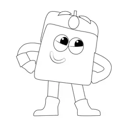 Indigo Stand Colourblocks Free Coloring Page for Kids