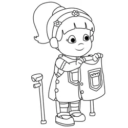 Chrissie Daniel Tiger's Neighborhood Free Coloring Page for Kids