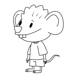 Tito Mouse Elinor Wonders Why Free Coloring Page for Kids