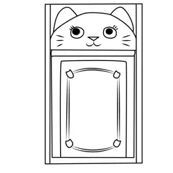 Catavator Gabby's Dollhouse Free Coloring Page for Kids