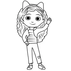 Gabby Gabby's Dollhouse Free Coloring Page for Kids