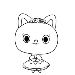 Luli-loo Gabby's Dollhouse Free Coloring Page for Kids