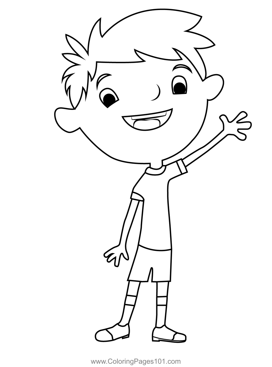 Justin Justin Time Coloring Page for Kids - Free Justin Time Printable ...