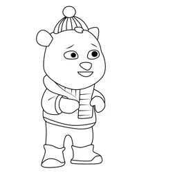 Bubba Bear Kingdom Force Coloring Page