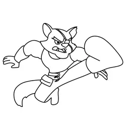 Howlin' Harry Kingdom Force Free Coloring Page for Kids