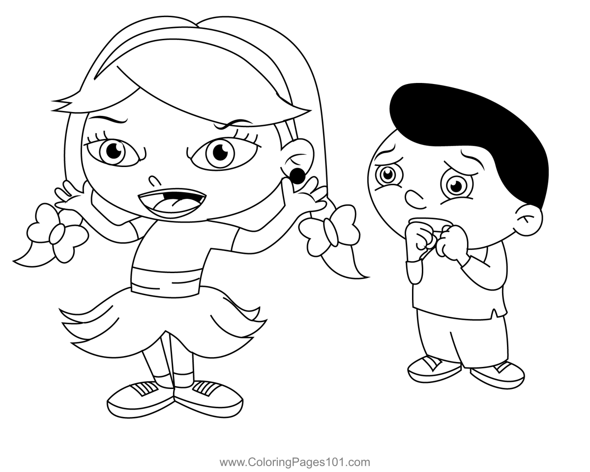 Evil Lucy Laugh Coloring Page for Kids - Free Little Einsteins ...