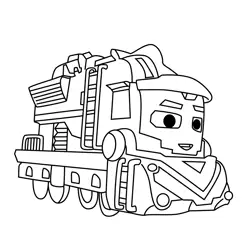 Freight Nate Mighty Express Free Coloring Page for Kids