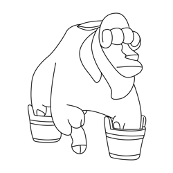 Goaty Mighty Express Free Coloring Page for Kids