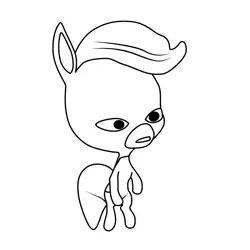 Kaalki Miraculous Zag Chibi Free Coloring Page for Kids