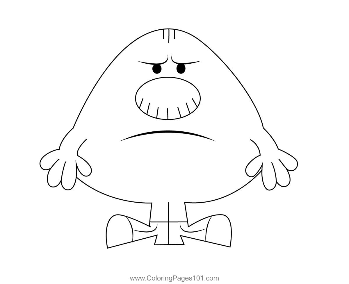 New Mr. Men Coloring Page for Kids - Free Mr. Men Printable Coloring ...