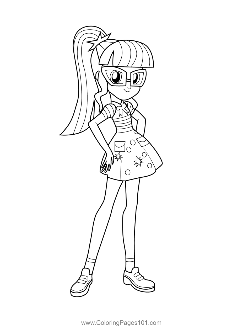 coloring pages of my little pony equestria girls sunset shimmer