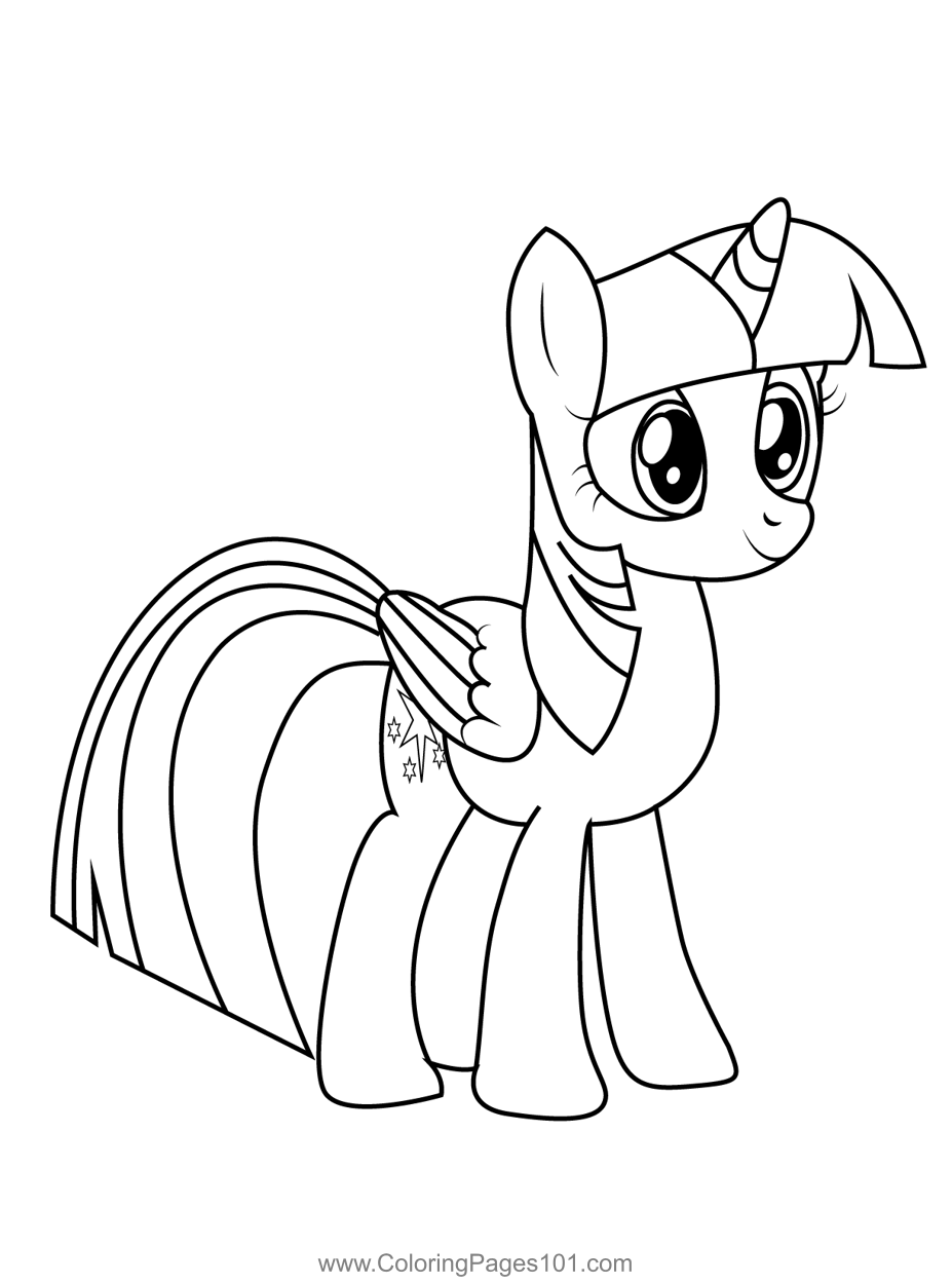 my little pony twilight sparkle coloring pages