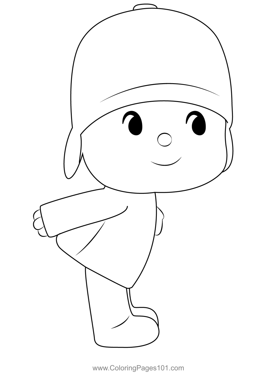 Cut Pocoyo Coloring Page  Coloring pages, Coloring pages for kids,  Printable coloring pages