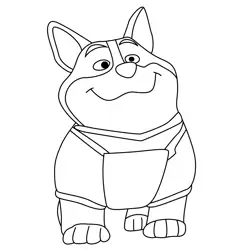 Harry Pupstruction Free Coloring Page for Kids