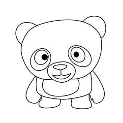 Dave the Blue Panda Ruff-Ruff, Tweet & Dave Coloring Page