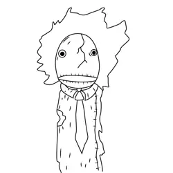 Jeremy Fisher Salad Fingers Free Coloring Page for Kids