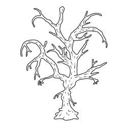 Mr. Branches Salad Fingers Free Coloring Page for Kids