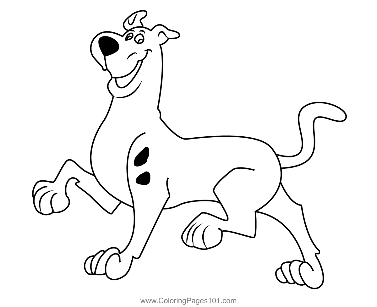 scooby do coloring printable pages