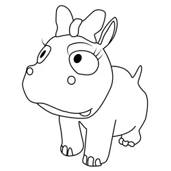 Miss Tomatopotamus Sonic Boom Free Coloring Page for Kids