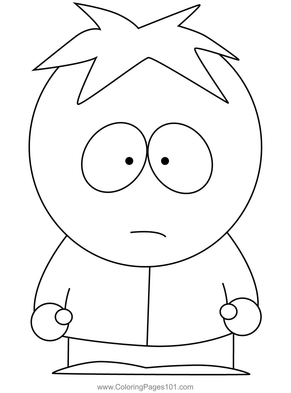 Butters Stotch South Park Coloring Page for Kids - Free South Park ...