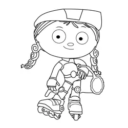 Little Red Riding Hood Super Why! Coloring Page