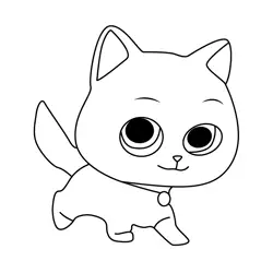 Bitsy SuperKitties Free Coloring Page for Kids